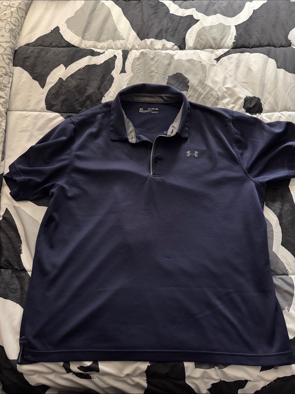 Under Armour Men's Navy Blue Short Sleeve Golf Polo